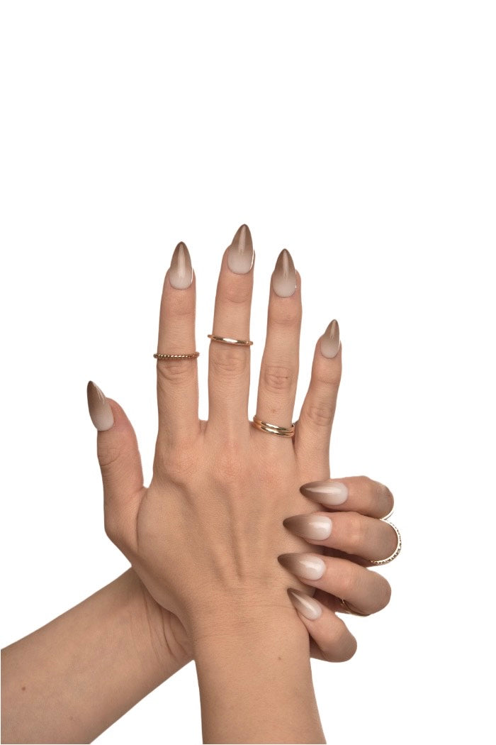 Pressed By Renee, High Quality Press On Nails, Cookie
