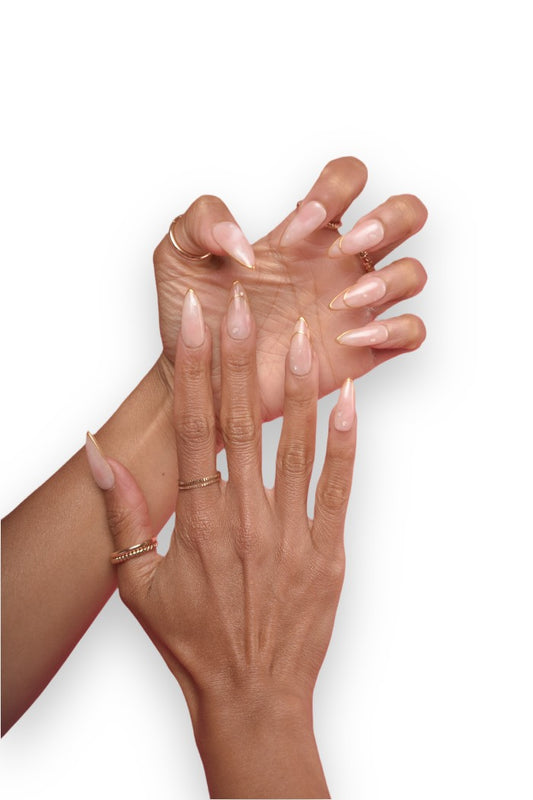 Pressed By Renee, High Quality Press On Nails, Gold Digger